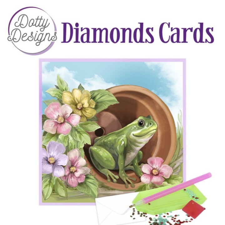 (DDDC1037)Dotty Designs Diamond Cards - Frog