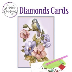 (DDDC1038)Dotty Designs Diamond Cards - Bird & Flower