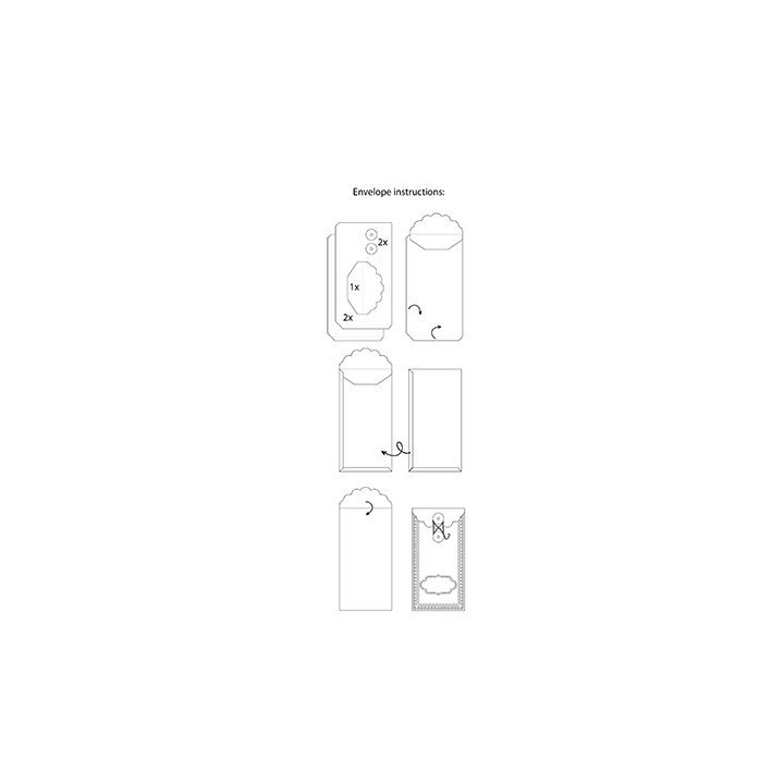 (SL-ES-CD36)Studio Light SL Cutting Die Envelope Essentials nr.36