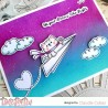 (T4T/655/Pap/Cle)Time For Tea Paper Plane Pals Clear Stamps