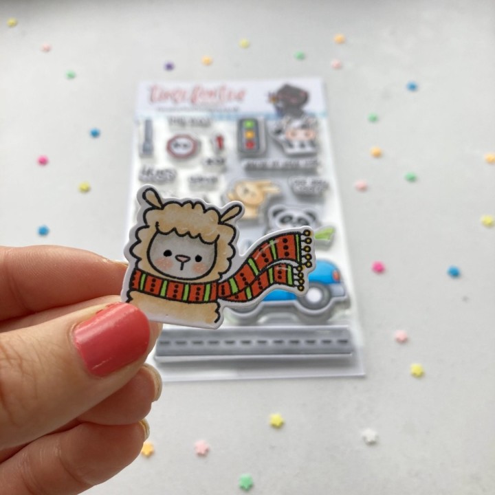 (T4T/657/Car/Cle)Time For Tea Car Critters Clear Stamps