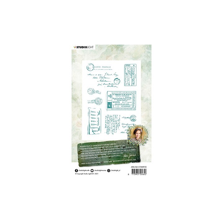 (JMA-NA-STAMP20)Studio Light JMA Clear Stamp Postcards & tickets New Awakening nr.20