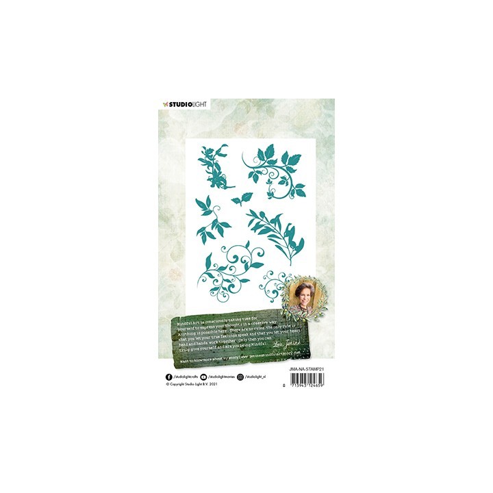 (JMA-NA-STAMP21)Studio Light JMA Clear Stamp Silhouettes - leaves/swirls New Awakening nr.21