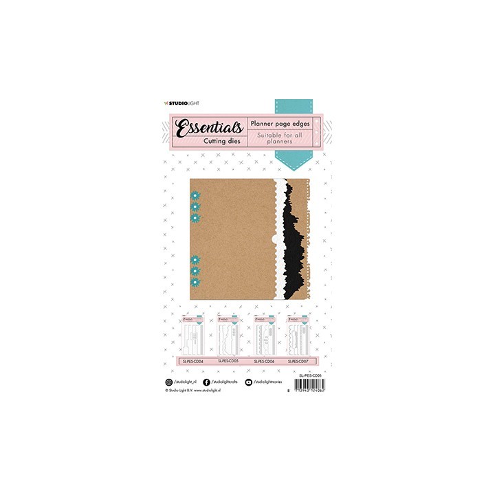 (SL-PES-CD05)Studio Light SL Cutting Die Borders page Planner Essentials nr.05
