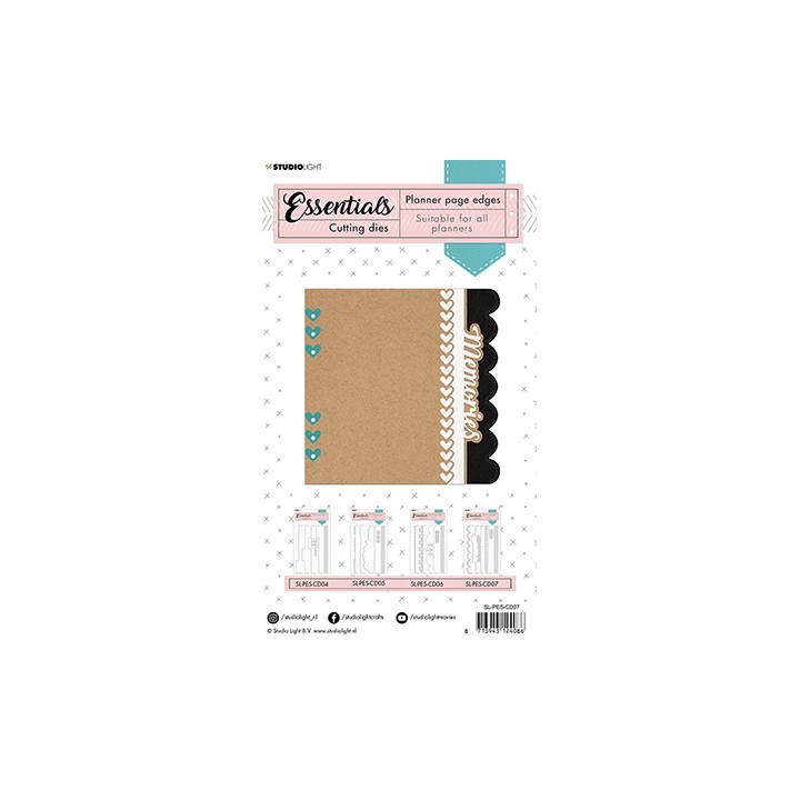 (SL-PES-CD07)Studio Light SL Cutting Die Borders page Planner Essentials nr.07