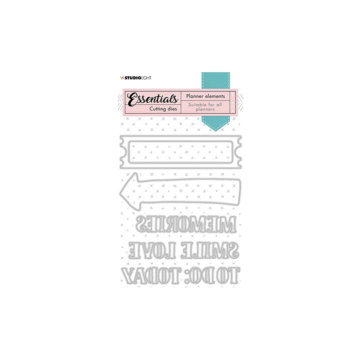 (SL-PES-CD08)Studio Light SL Cutting Die Text dies Planner Essentials nr.08