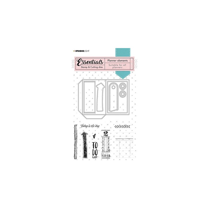 (SL-PES-CD02)Studio Light SL Stamp & Cutting Die Planner elements Planner Essentials nr.02
