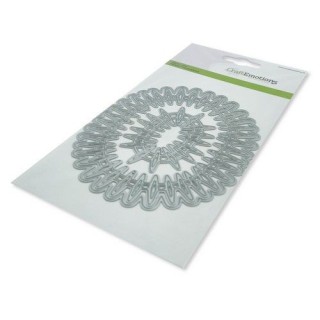 (115633/0534)CraftEmotions Die - frame lang ovaal Cristal shine Card 10,5x14,8cm 10,1 x 11,2cm
