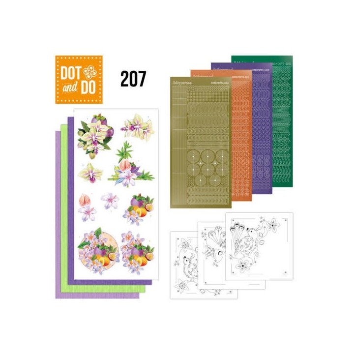 (DODO207)Dot and Do 207 - Jeanine's Art - Exotic Flowers