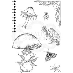 (PI115)Pink Ink Designs Clear stamp set Toadally amazing