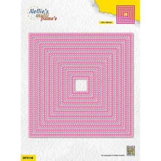 (MFD148)Nellie's Multi frame Double stitchlines: Square