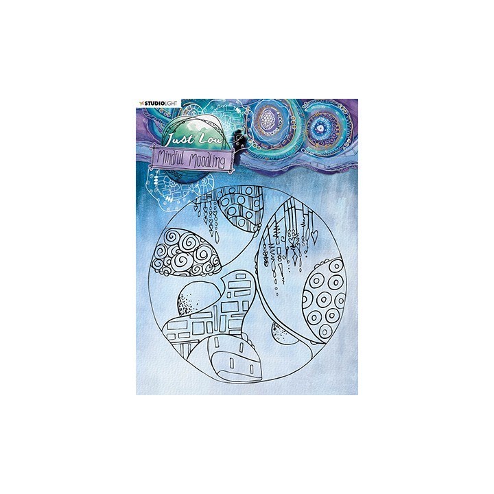 (JL-MM-STAMP45)Studio Light JL Clear stamp Big circle Mindful Moodling nr.45