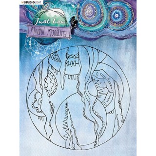 (JL-MM-STAMP46)Studio Light JL Clear stamp Big circle Mindful Moodling nr.46