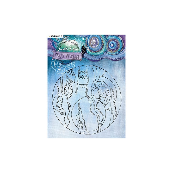 (JL-MM-STAMP46)Studio Light JL Clear stamp Big circle Mindful Moodling nr.46