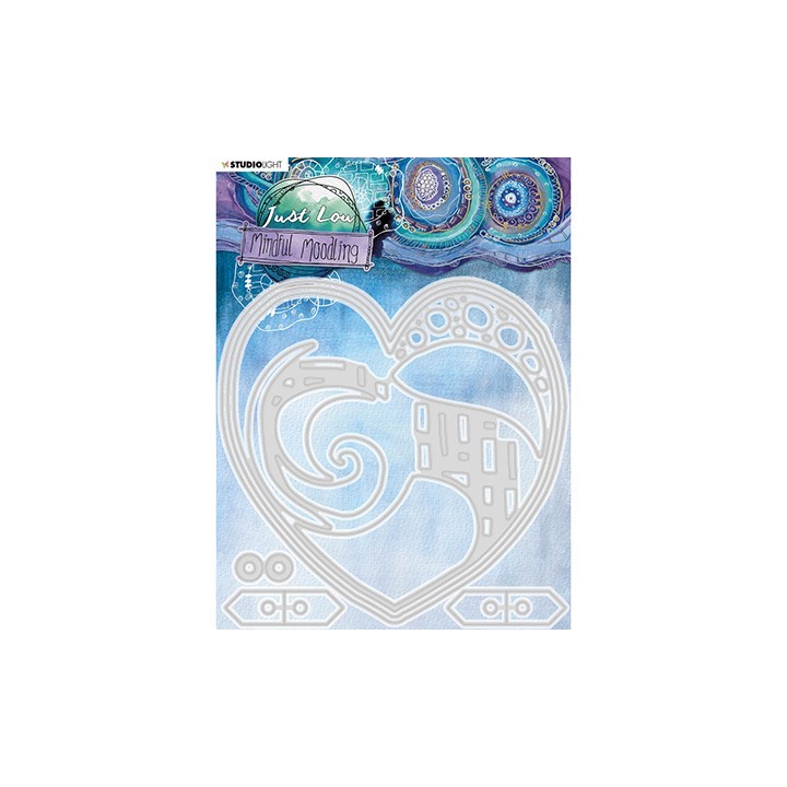 (JL-MM-CD28)Studio Light JL Cutting Die Big heart Mindful Moodling nr.28