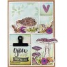 (TC0885)Clear stamp & die set Tiny's fall leaves