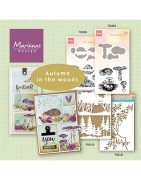 (TC0885)Clear stamp & die set Tiny's fall leaves