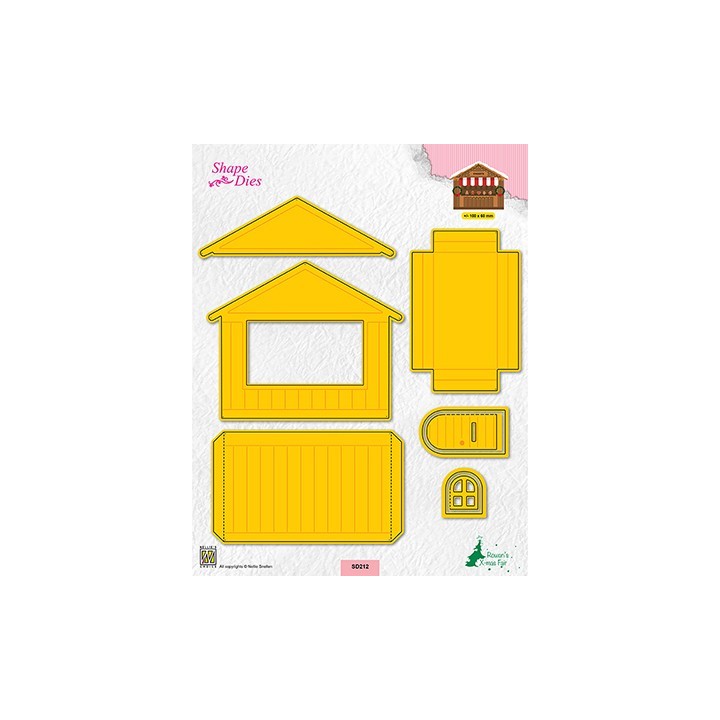 (SD212)Nellie's shape dies Christmas house