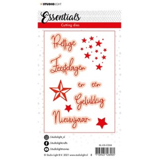 (SL-ES-CD59)Studio Light SL Cutting Die Christmas Prettige Feestdagen NL 1 Essentials nr.59