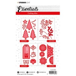 (SL-ES-CD63)Studio Light SL Cutting Die Christmas Label Essentials nr.63