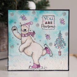 (PI119)Pink Ink Designs Clear stamp set Beary christmas