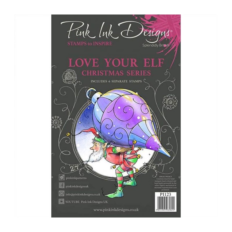 (PI123)Pink Ink Designs Clear stamp set Love your elf
