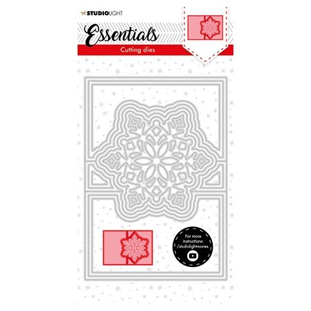 (SL-ES-CD71)Studio Light SL Cutting Die Christmas Card shape mini snowflake Essentials nr.71
