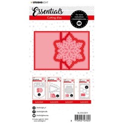 (SL-ES-CD71)Studio Light SL Cutting Die Christmas Card shape mini snowflake Essentials nr.71