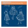 (GRO-FA-41790-03)Groovi Plate A5 BARBARA'S ELEGANT LADIES - BEAUTY