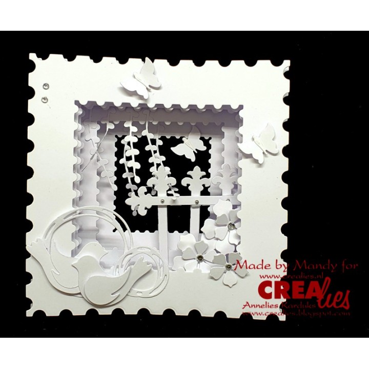 (CNLXXL97)Crealies Crea-Nest-Lies XXL Stamp square (8x)