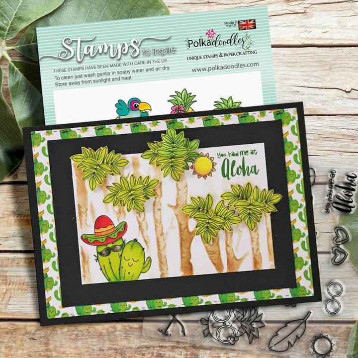 (PD8195)Polkadoodles Tropical Fever Clear Stamps