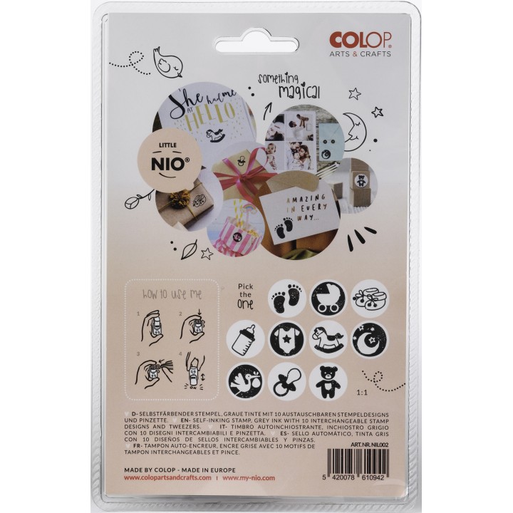 (NIL002)Nio Baby Set Little NIO Stamp