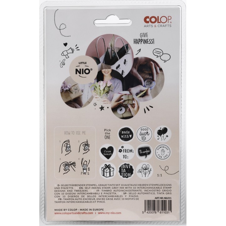 (NIL011)Nio English Set Little NIO Stamp