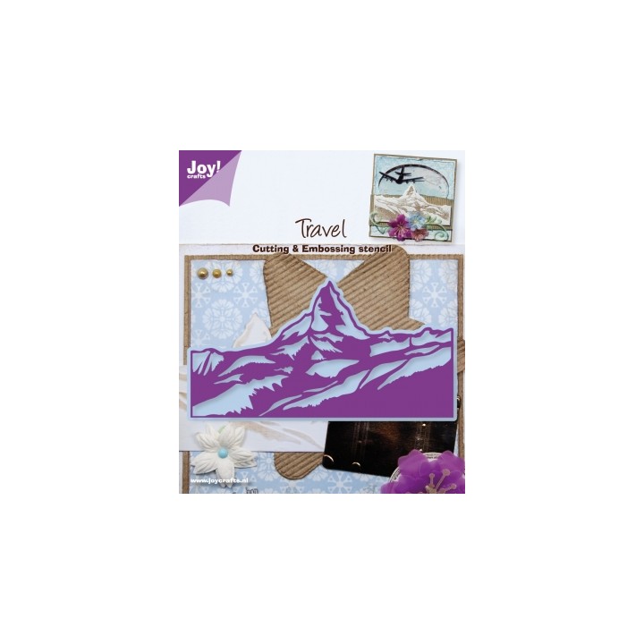 (6002/0283)Cutting & Embossing stencil mountain landscape