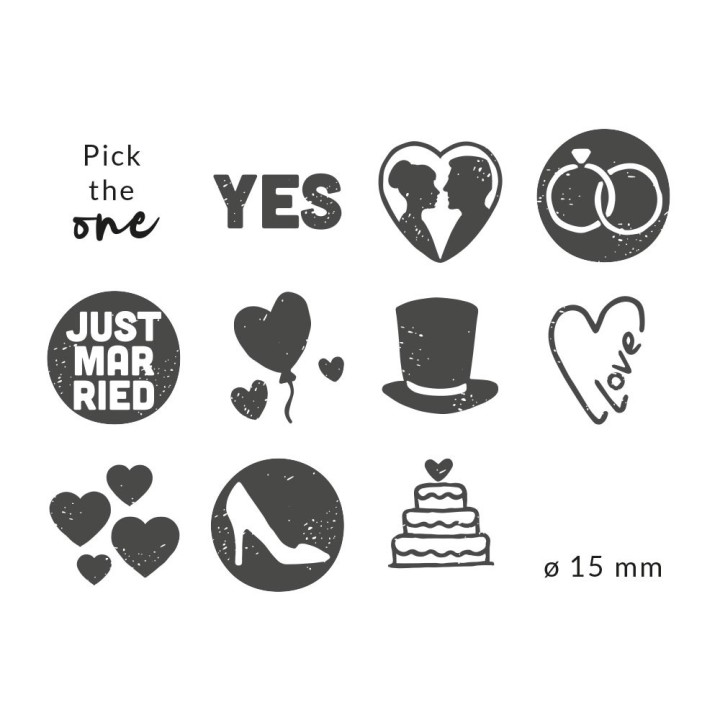 (NIL001)Nio Wedding Set Little NIO Stamp