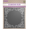 (EF3D028)Nellie's Choice Embossing folder Exotic flower frame