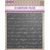 (EF3D029)Nellie's Choice Embossing folder Writing