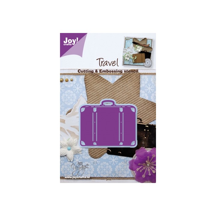 (6002/0282)Cutting & Embossing stencil mountain suitcase