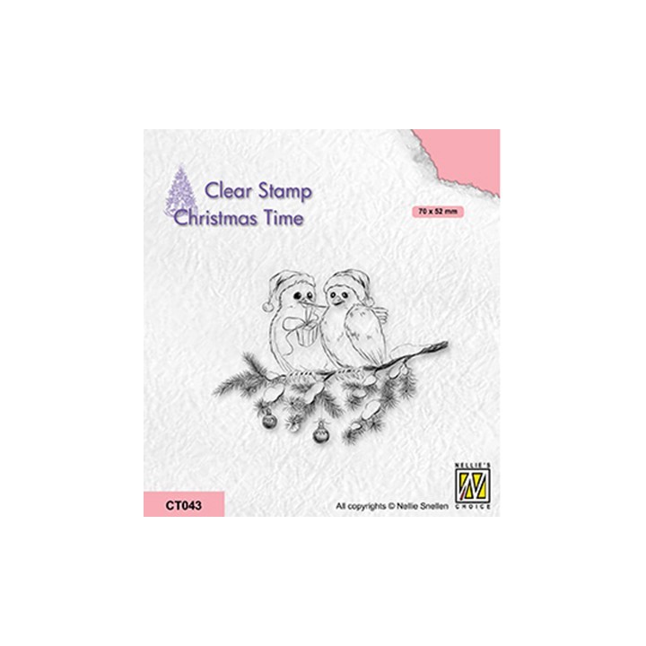 (CT043)Nellie's Choice Clear stamps Christmas time Celebrating Christmas