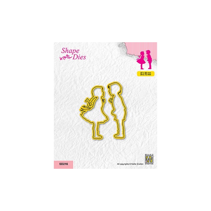 (SD216)Nellie's shape dies Girl and boy