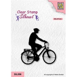 (SIL096)Nellie`s Choice Clearstamp - Cycling