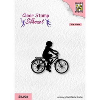 (SIL098)Nellie`s Choice Clearstamp - Cycling-2