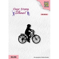 (SIL098)Nellie`s Choice Clearstamp - Cycling-2