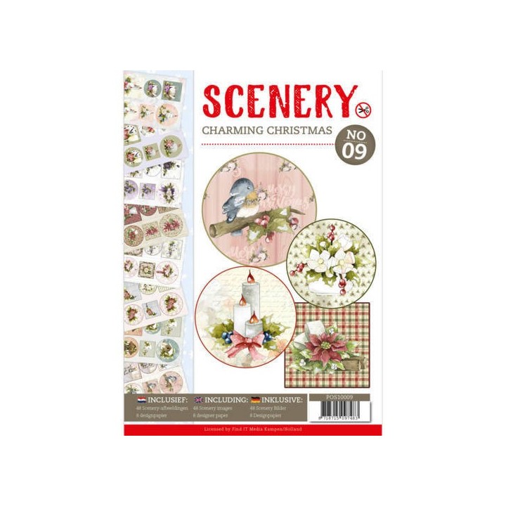 (POS10009)Push Out book Scenery 9 - Charming Christmas