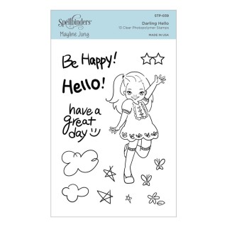 (STP-039)Spellbinders Darling Hello Clear Stamp