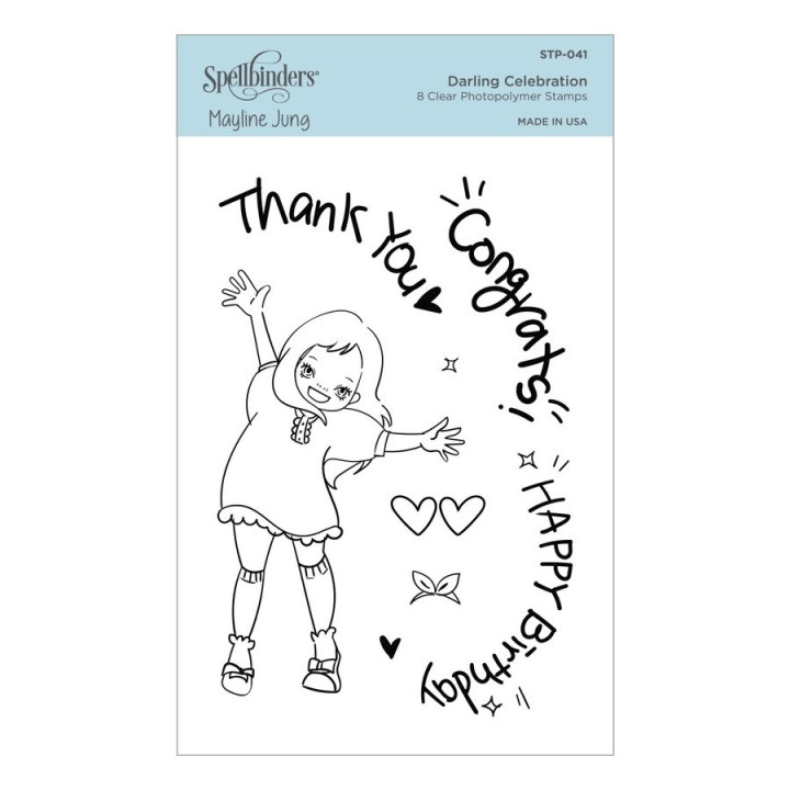 (STP-041)Spellbinders Darling Celebration Clear Stamp