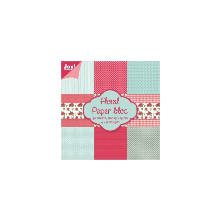 (6011/0013)Papier block 15X15 cm Blume nr. 1