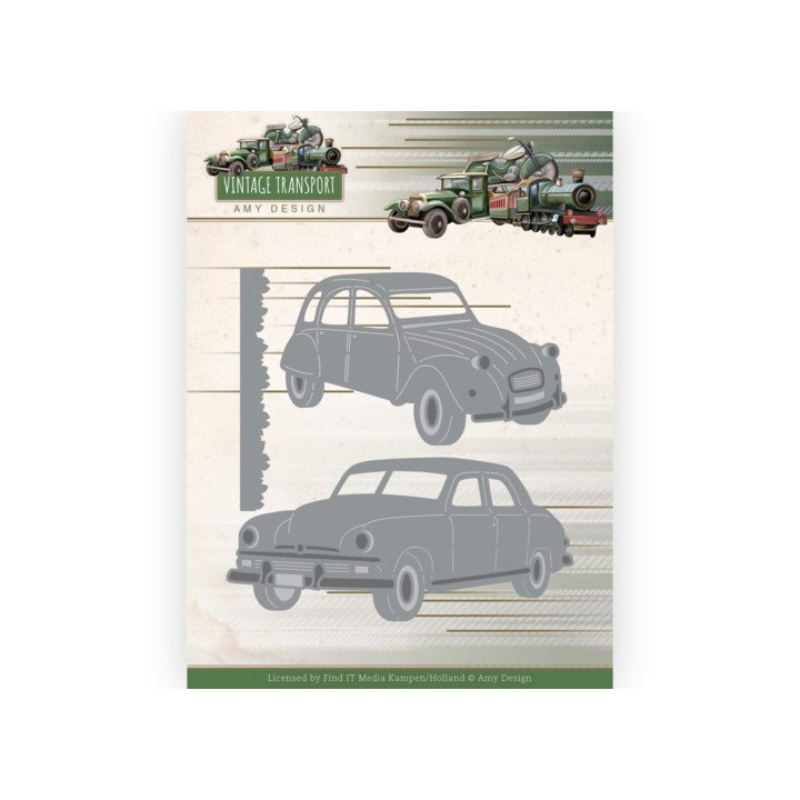 (ADD10250)Dies - Amy Design - Vintage Transport - Cars