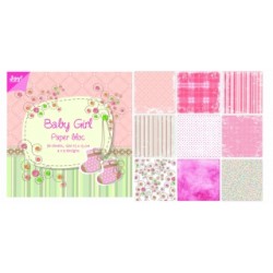 (6011/0023)Papier block 15X15 cm Baby Girl