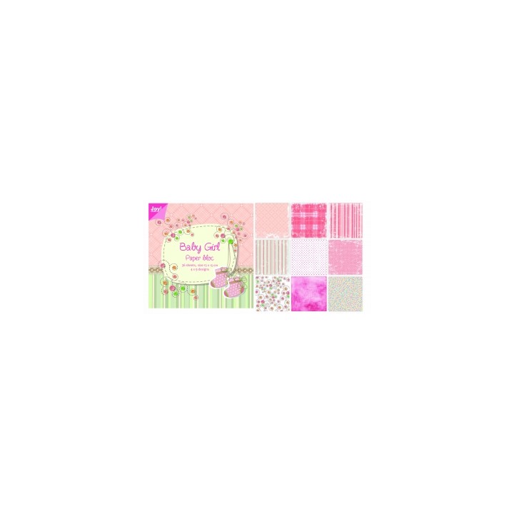 (6011/0023)Paper bloc 15X15 cm Baby Girl